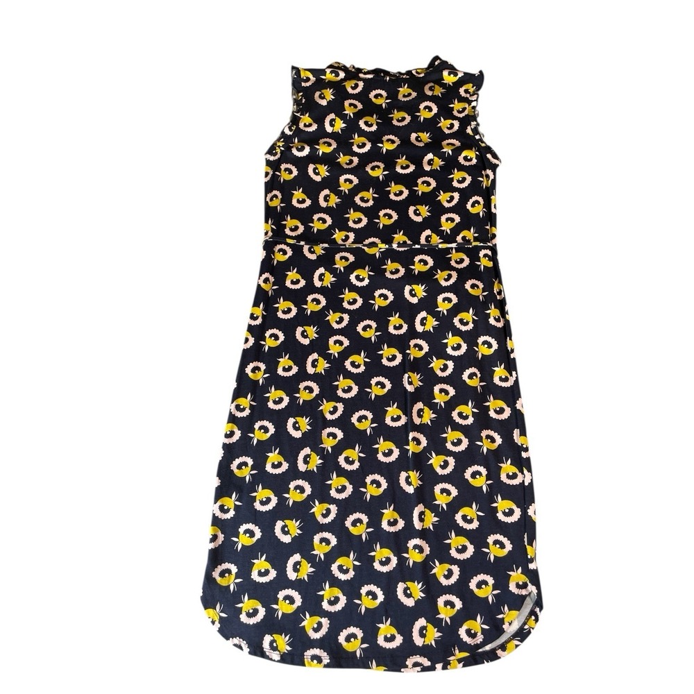 Women's Boden 48% Cotton Floral Dress Multicolor Size 4 Petite - Picture 3 of 7